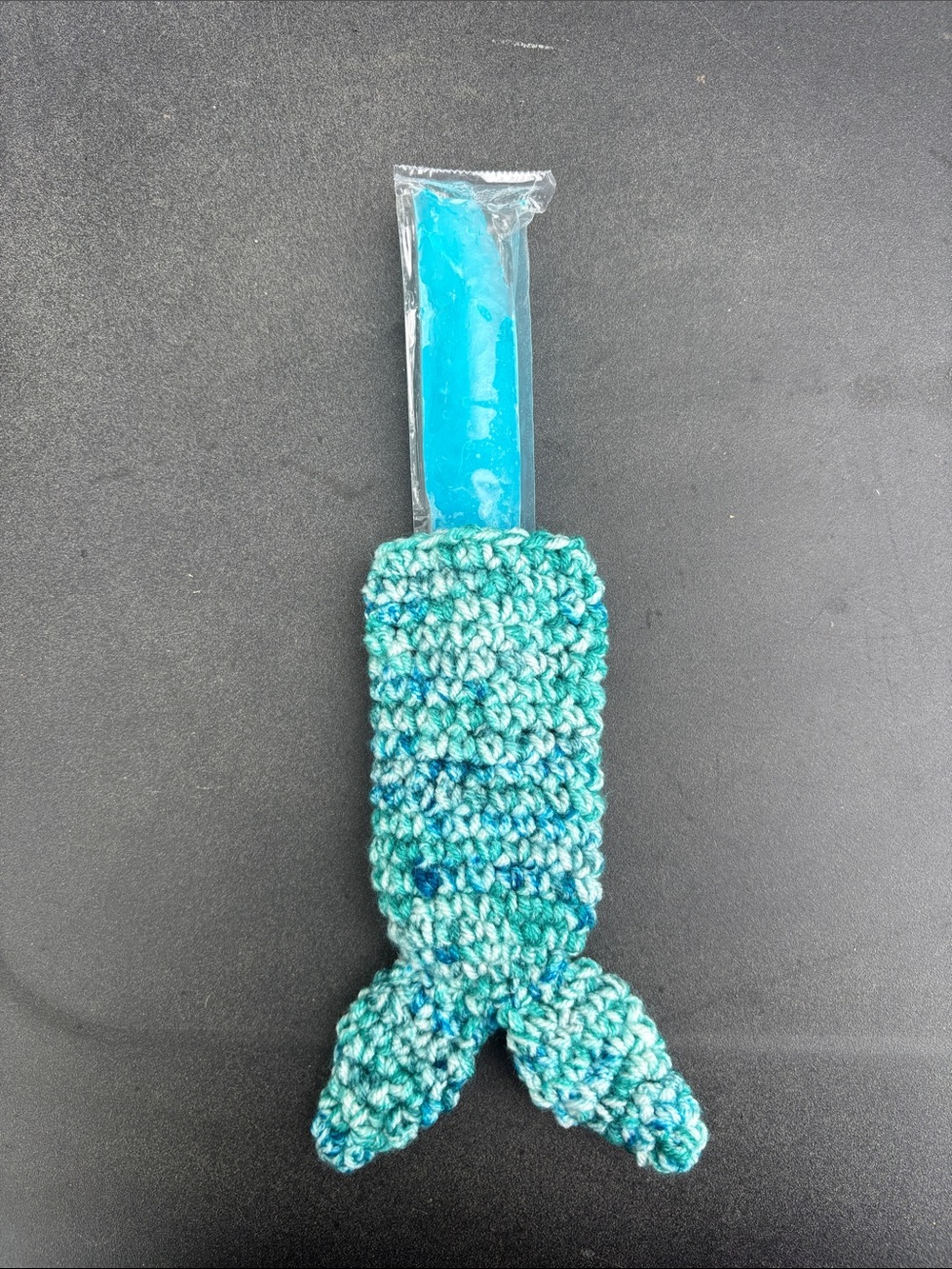 2 Crochet Mermaid Tail Popsicle Holder